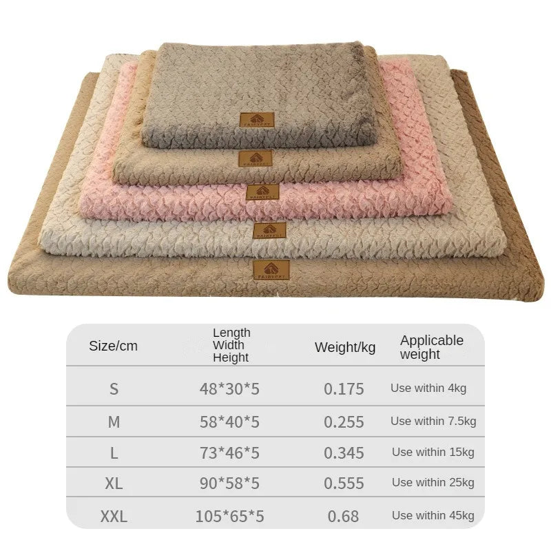 Ultra-Comfort Plush Dog Bed Mat