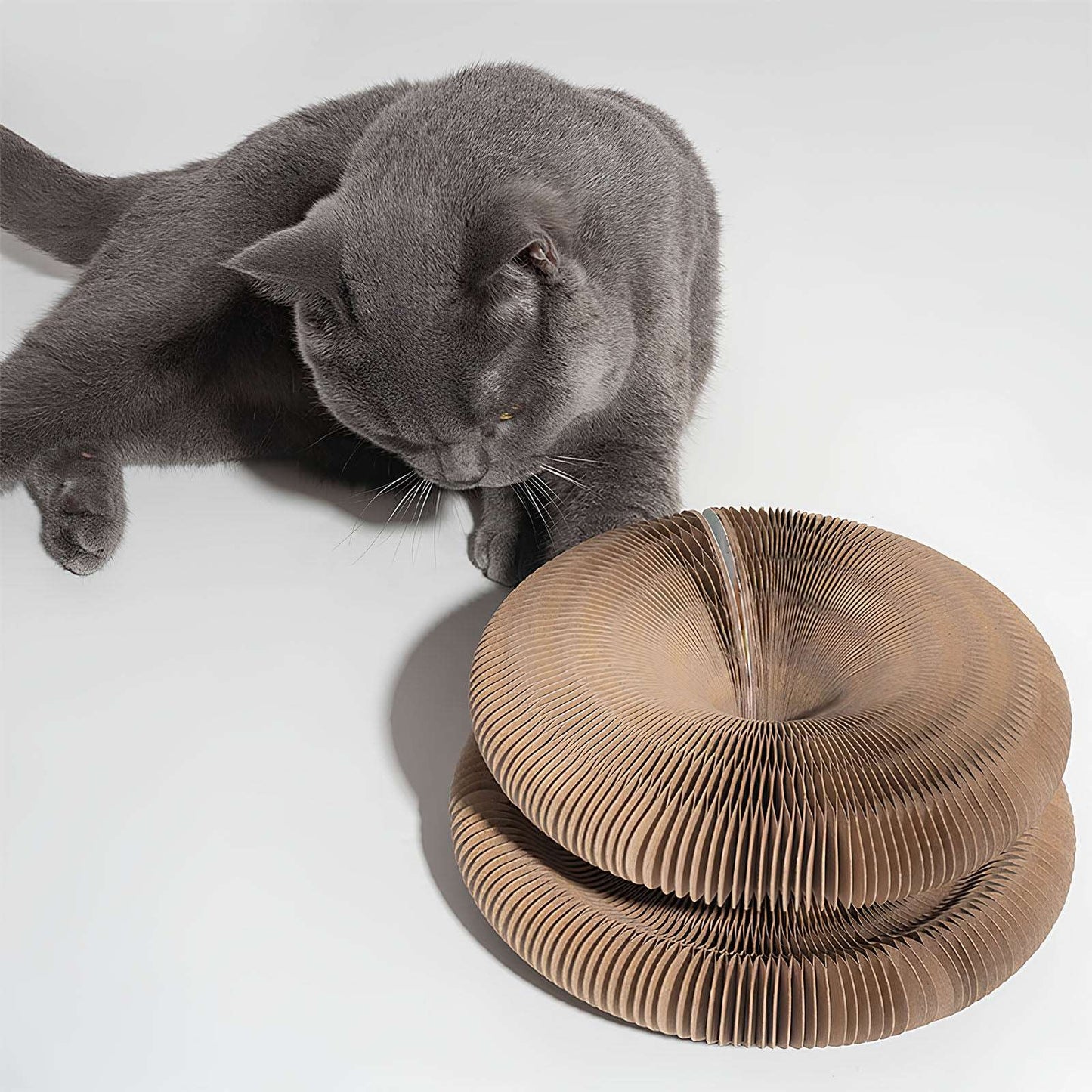 Accordion Foldable Cat Scratching Post for Play