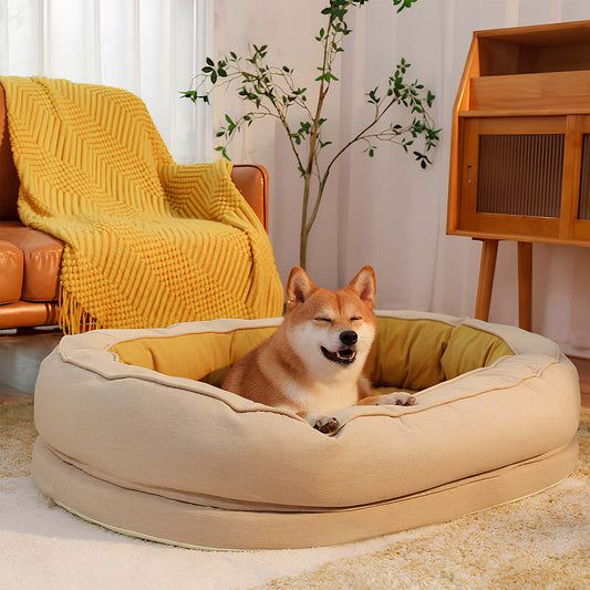 All-Season Donut Oval Dog & Cat Bed