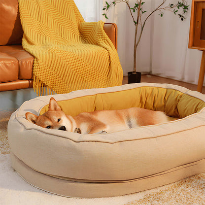 All-Season Donut Oval Dog & Cat Bed