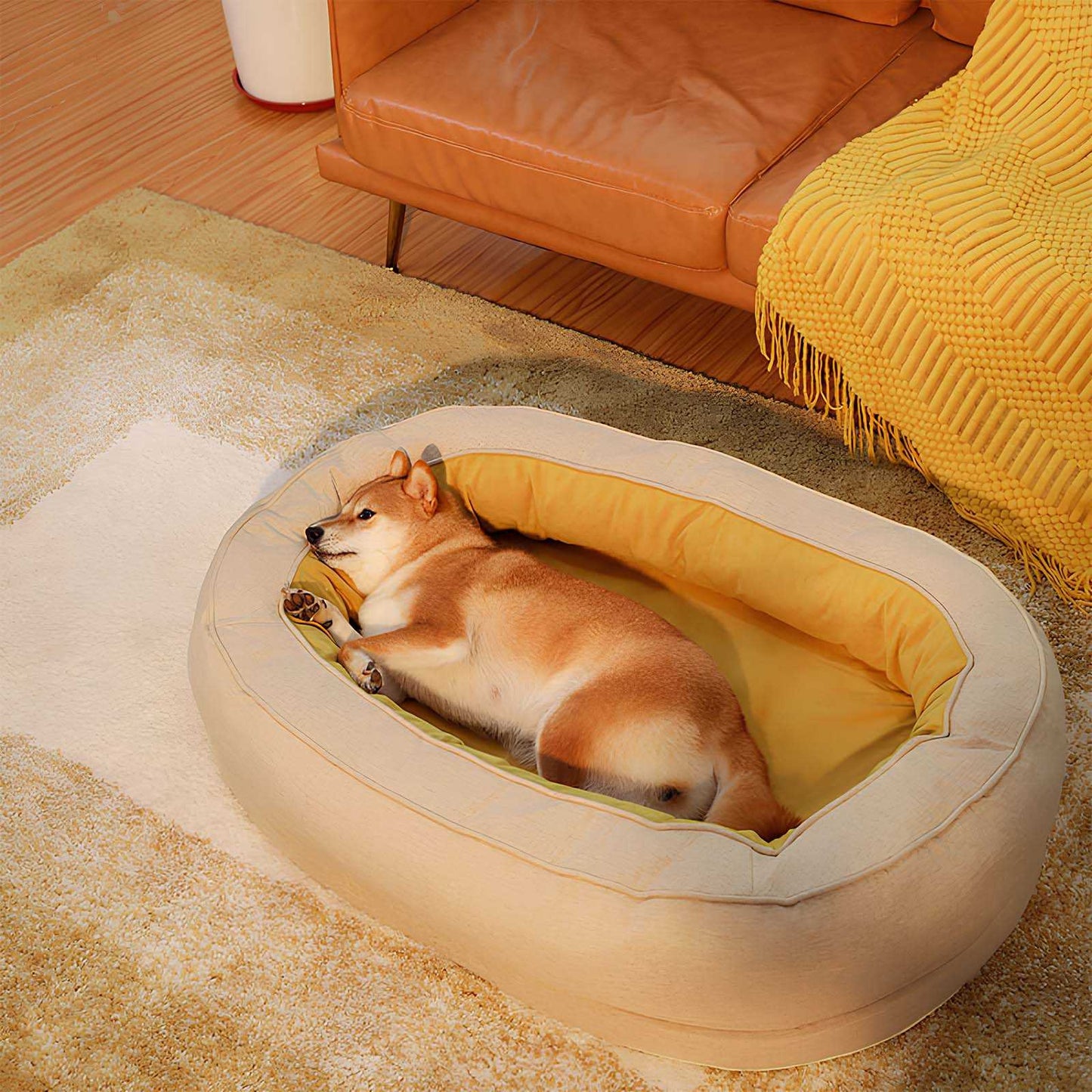 All-Season Donut Oval Dog & Cat Bed