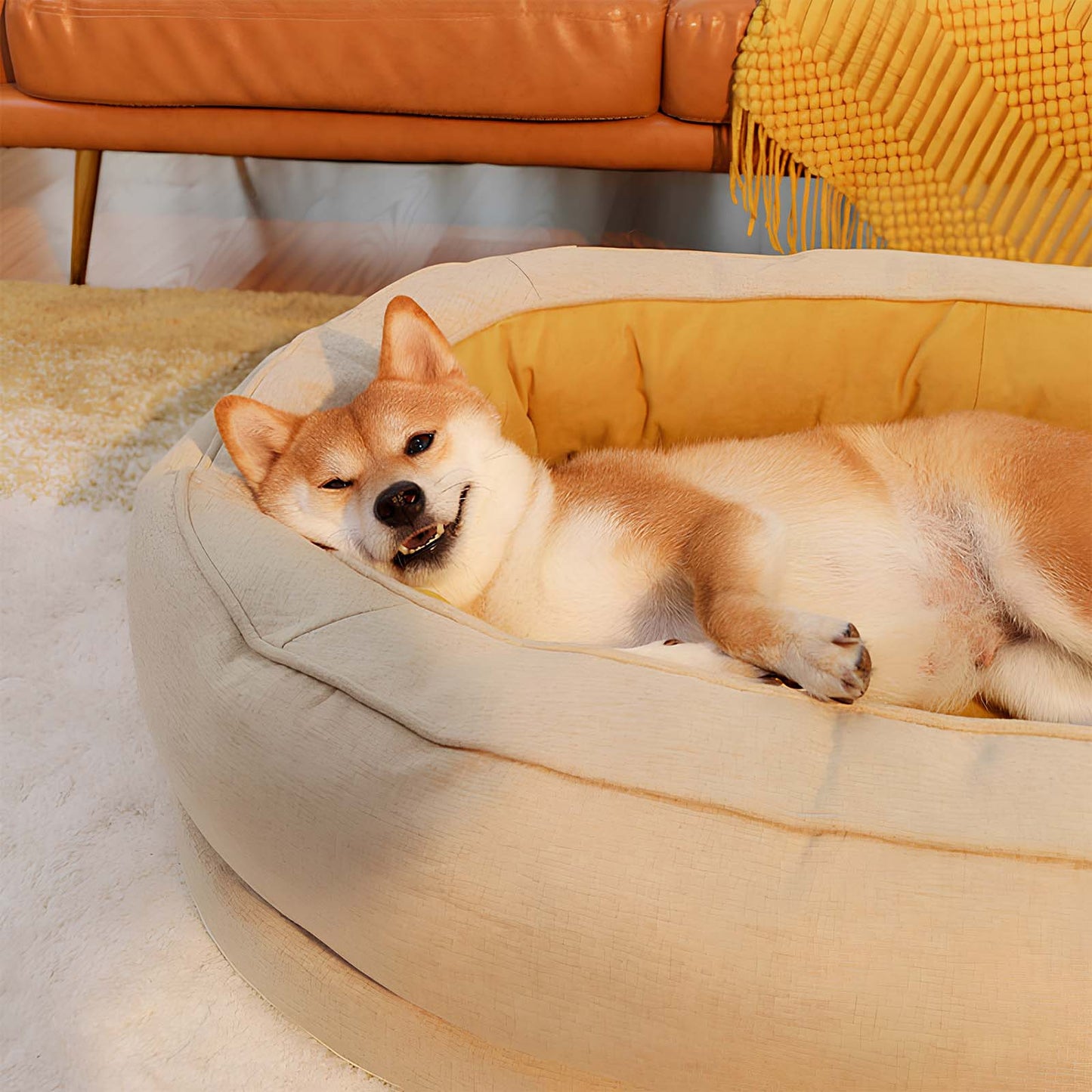 All-Season Donut Oval Dog & Cat Bed