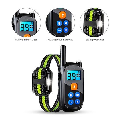 Anti-bark Electric Shock Pet Dog Training E-collar Obedience Remote