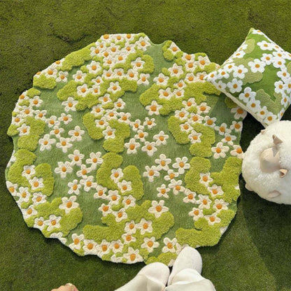 Artisan Moss Wonderland Pet Mat Handcrafted Perfect for Small Pets