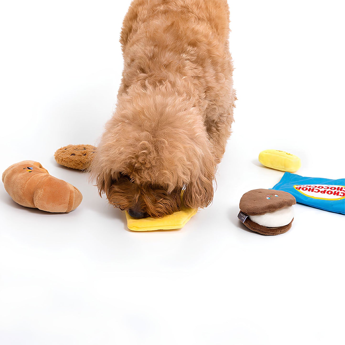 Bakery Plush Squeaky Snuffle Toy for Dogs