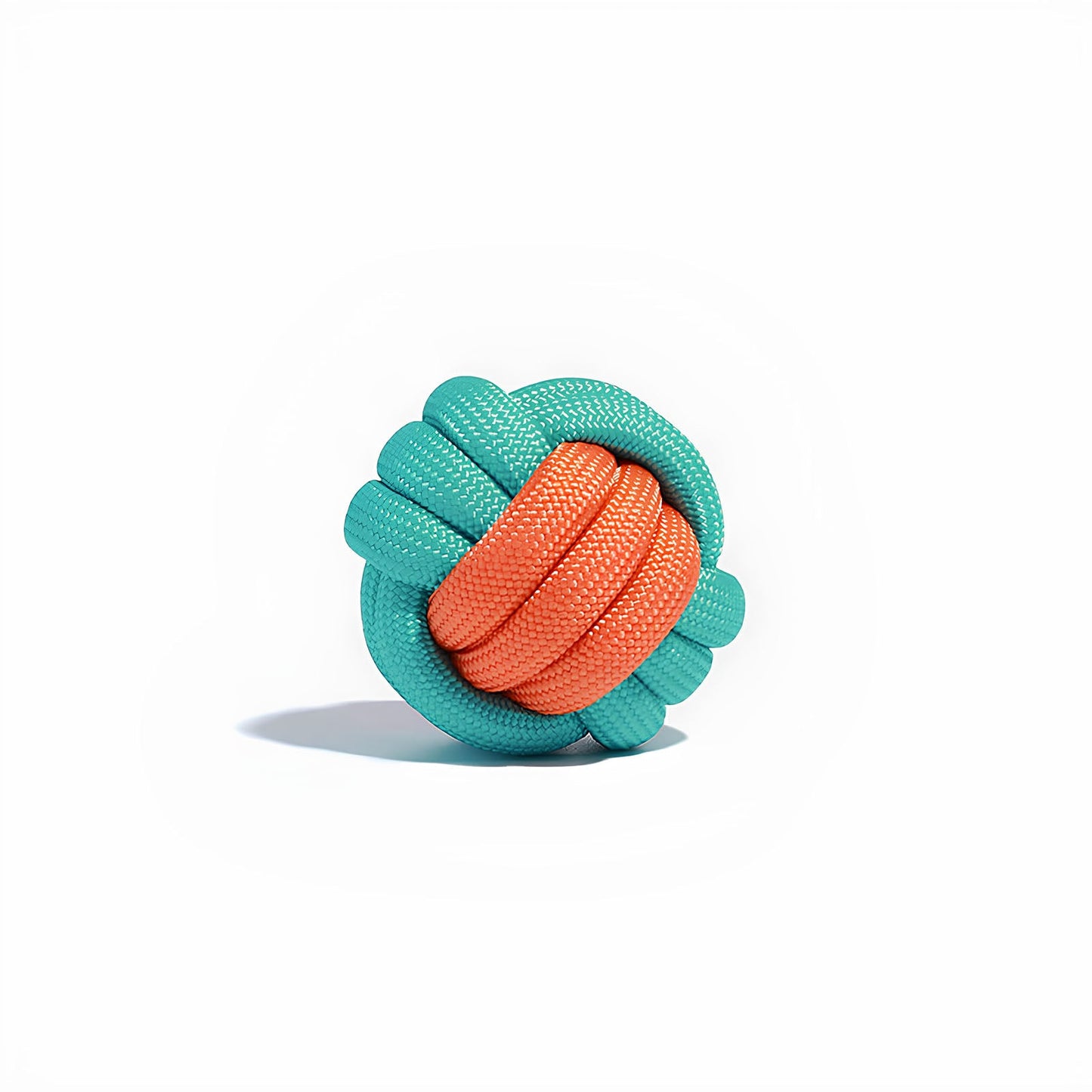 Color Clash Knots Ball Toy for Dog Toss Games