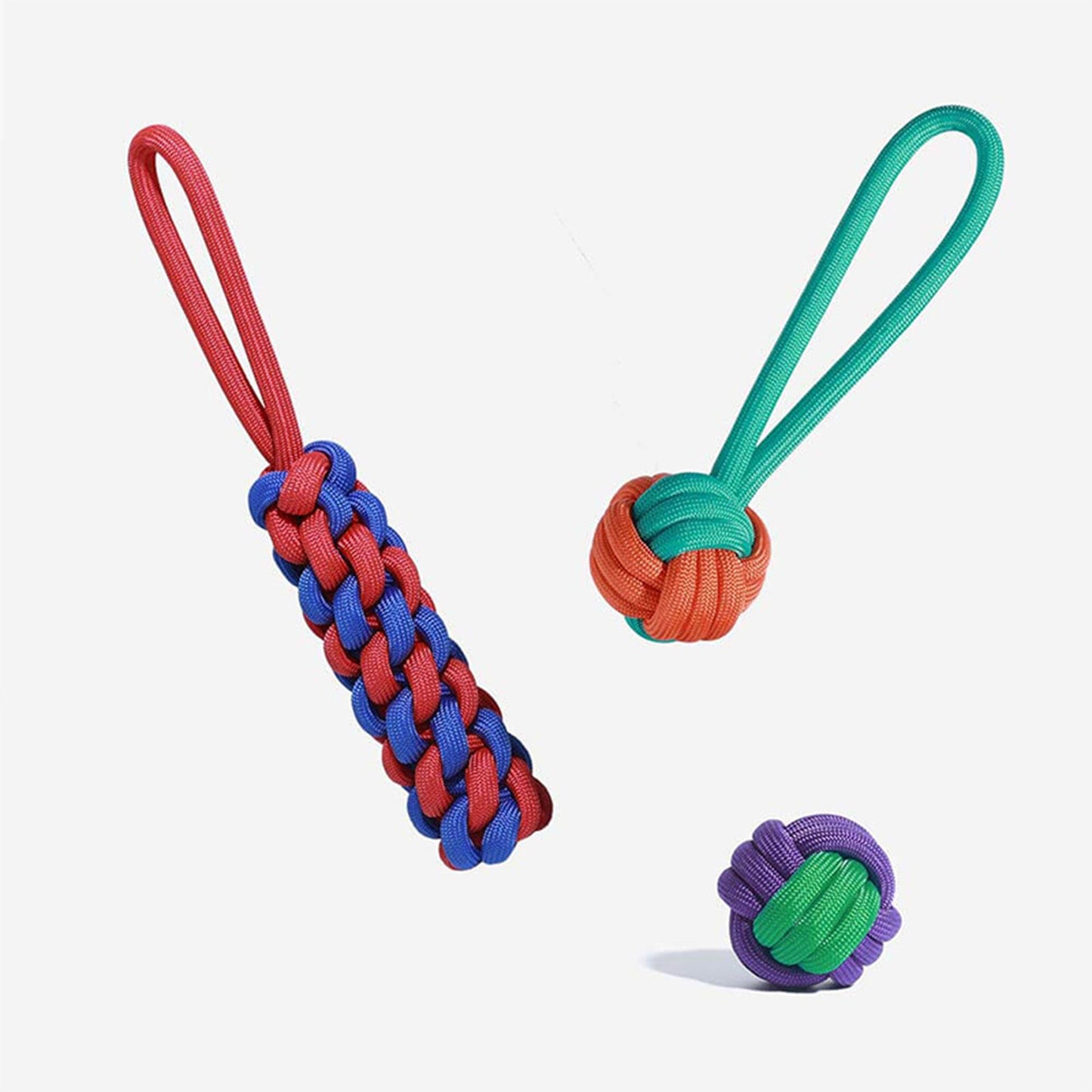 Color Clash Knots Rope Dog Toy Collection