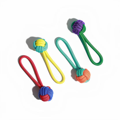 Color Clash Knots Rope Tug Toy for Dogs