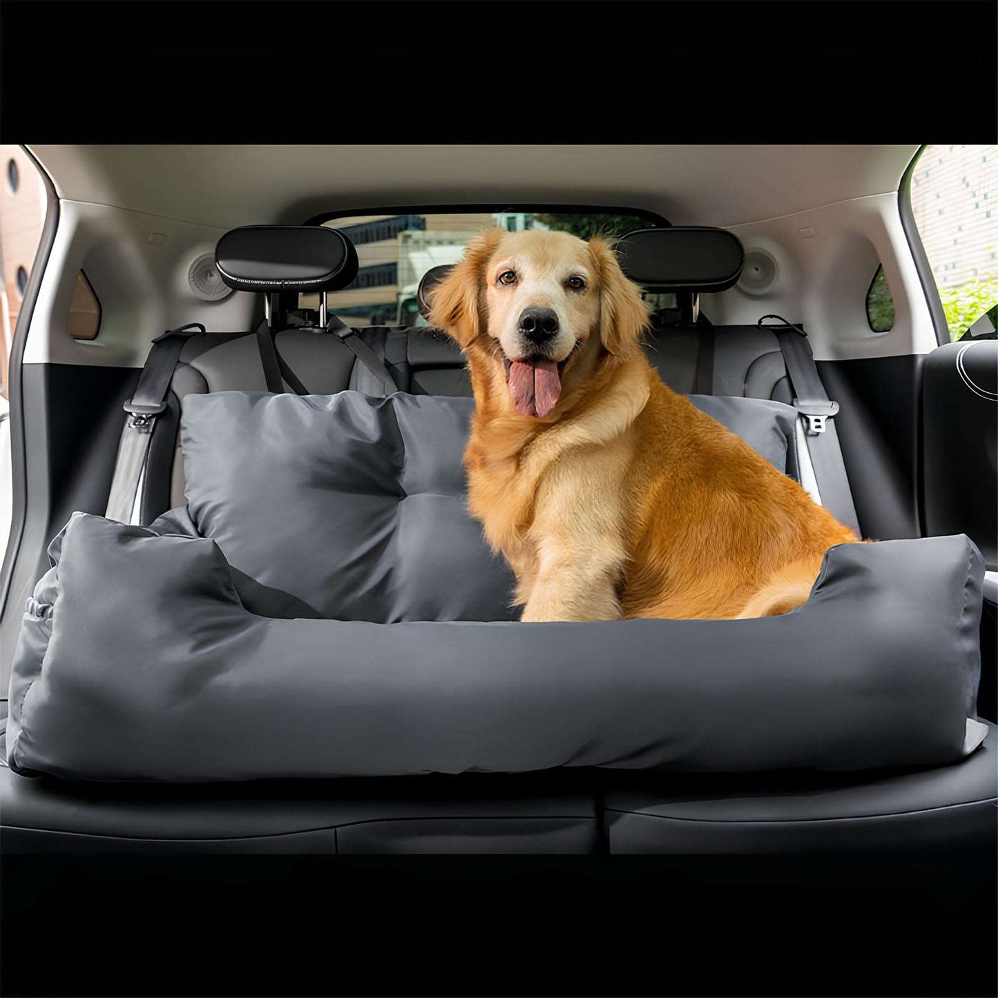 Comfort Car Bed Superior Safety for Medium-Large Dogs