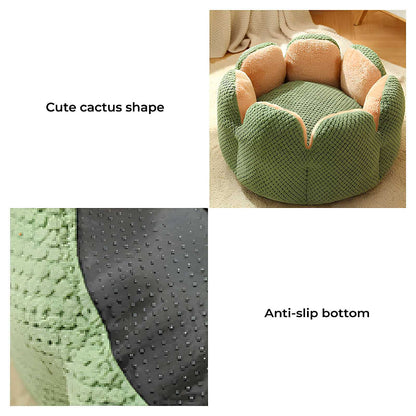 Comfy Pet Bed Cactus-Shaped Retreat for Pets