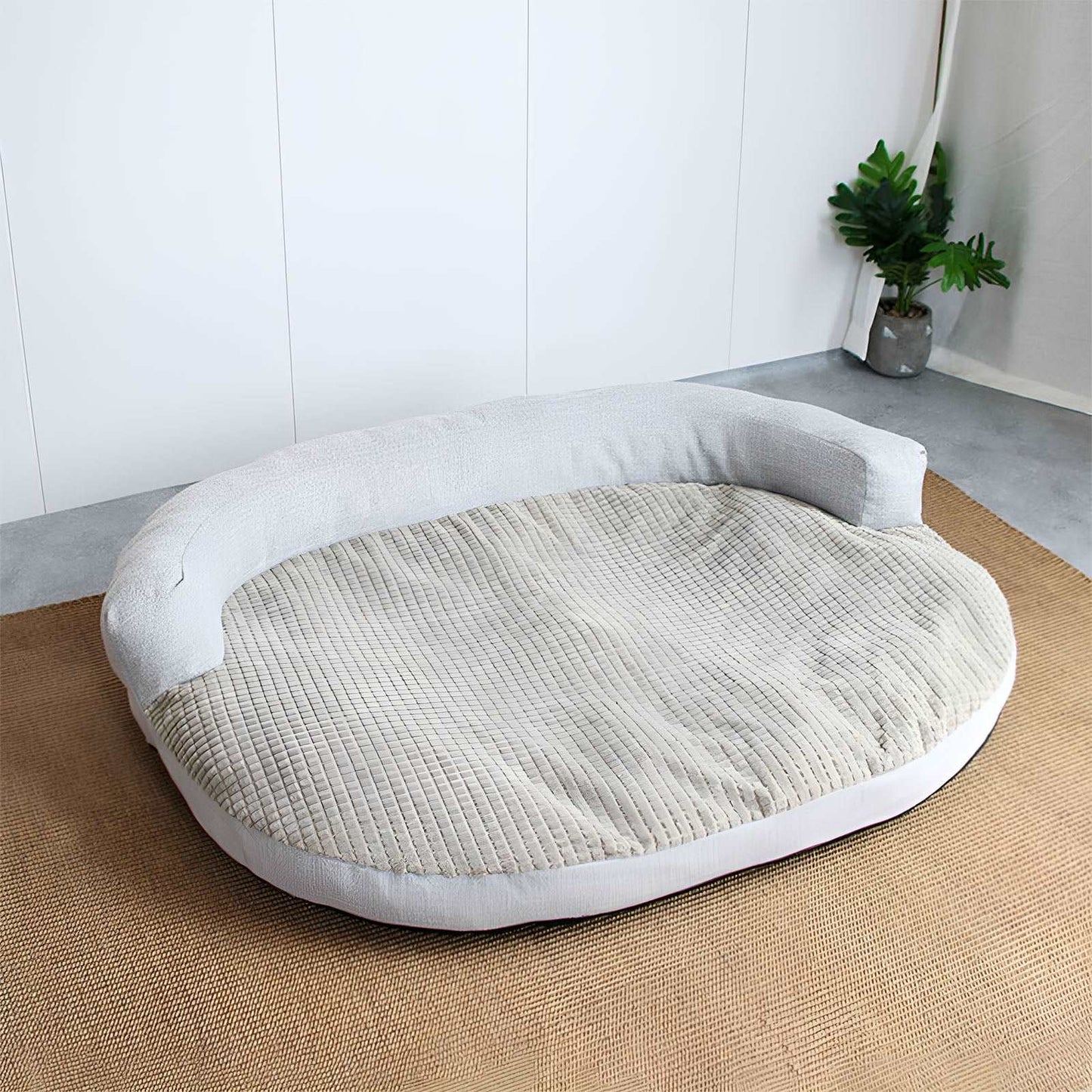 Corn Fleece Neck Guard Pet Bed Removable Indoor Dog Sofa Bed