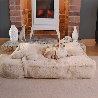 Cozy Bone Cloud Dog Bed Soothing Warmth