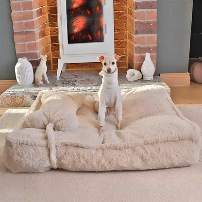 Cozy Bone Cloud Dog Bed Soothing Warmth