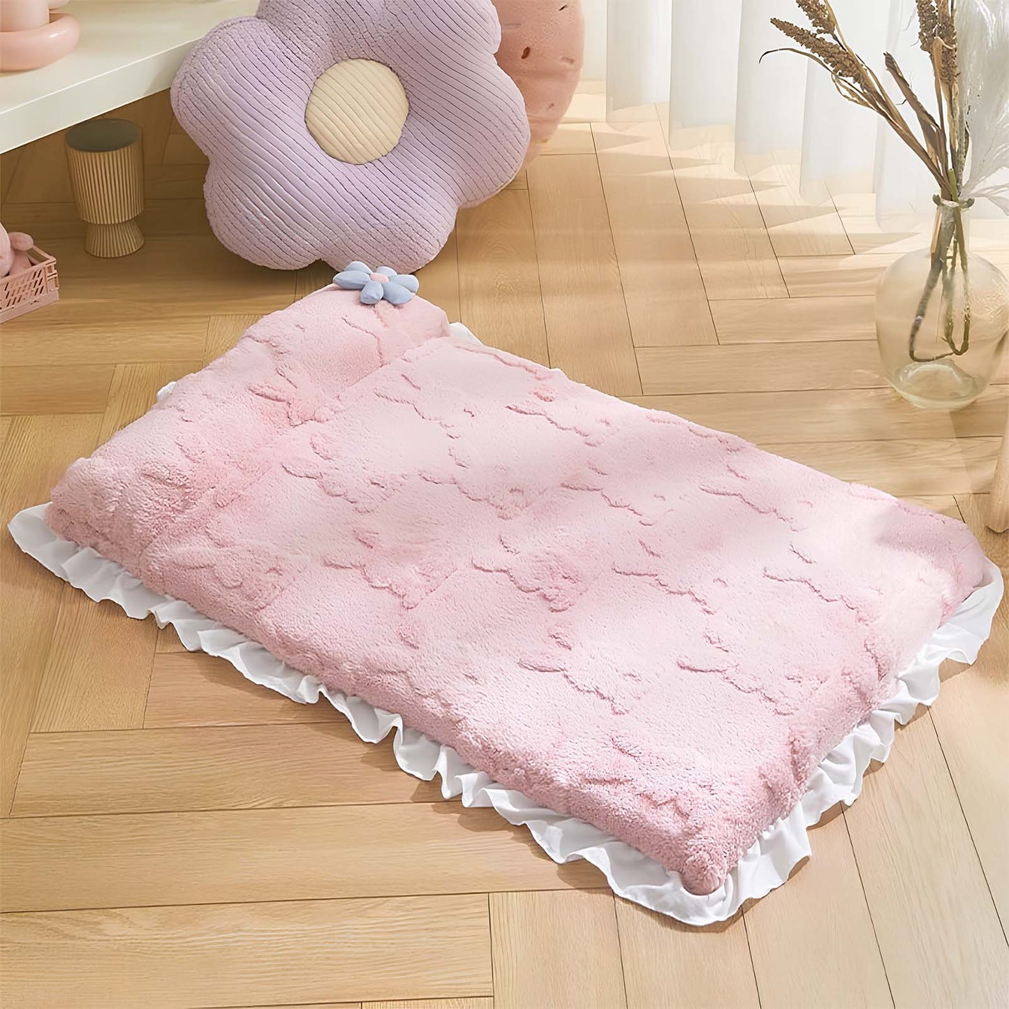 Cozy Plush Calming Bed Dog & Cat Bed