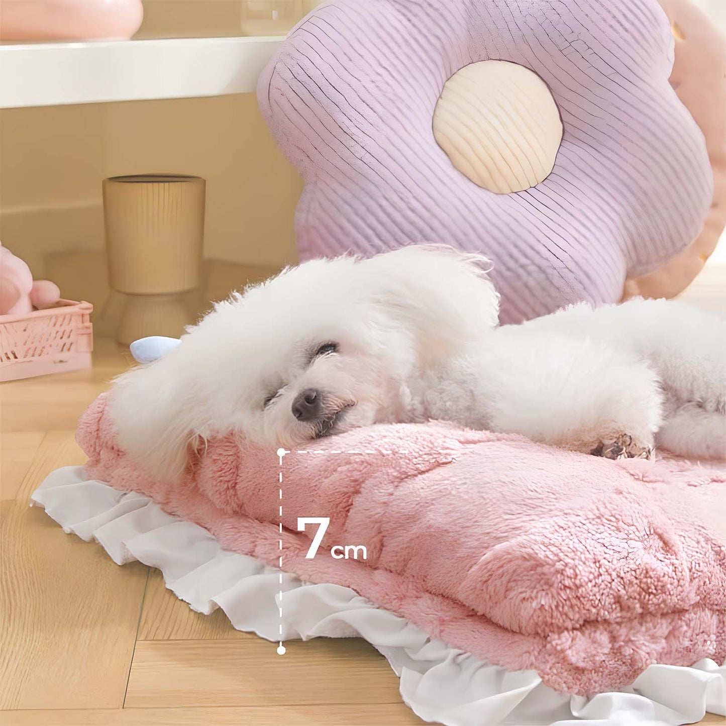 Cozy Plush Calming Bed Dog & Cat Bed