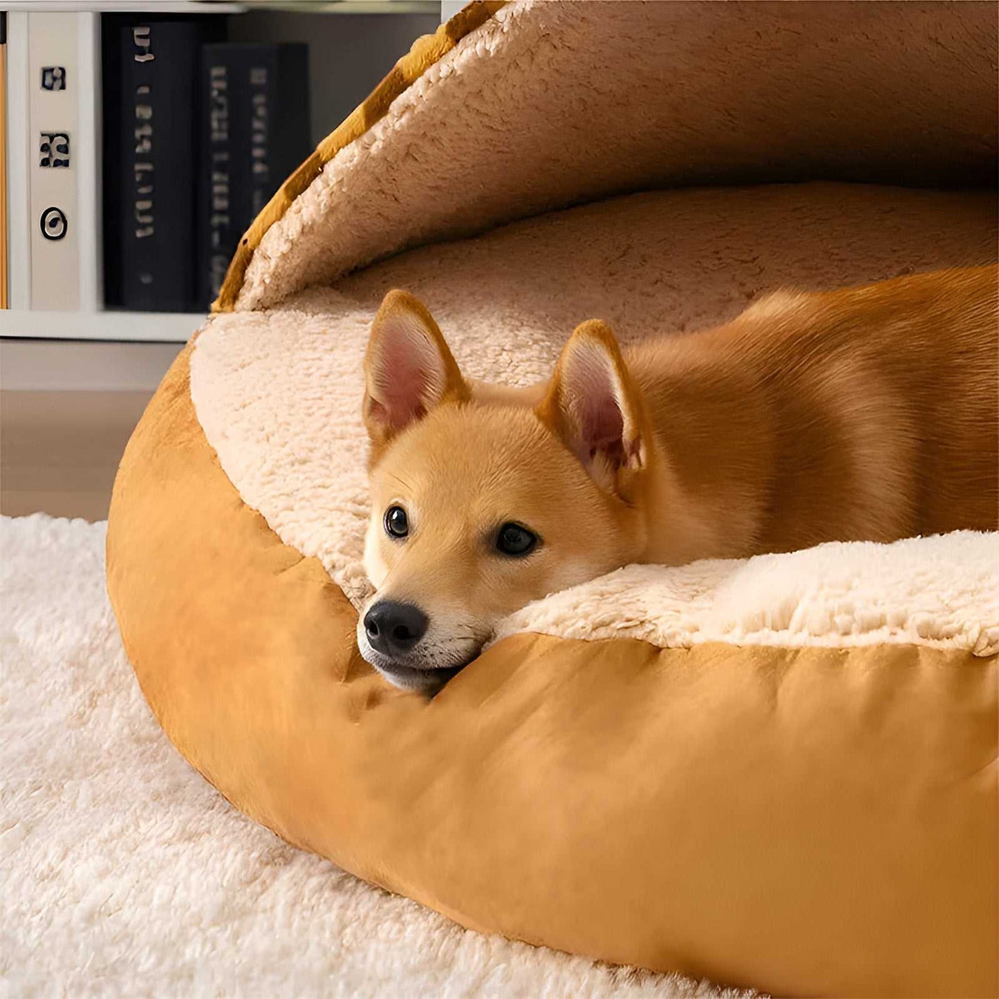 Dreamy Canopy Dog Nest Bed Cozy Hideaway for Pets