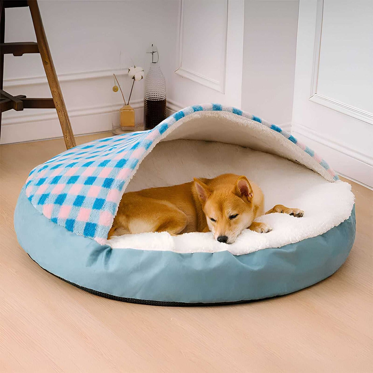 Dreamy Canopy Dog Nest Bed Cozy Hideaway for Pets