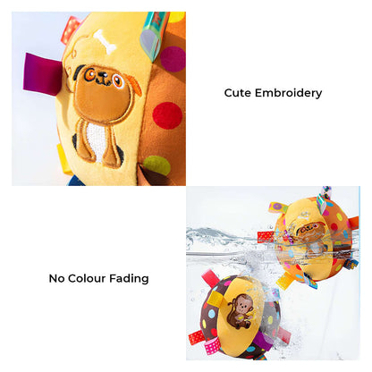 Embroidered Squeaky Ball Interactive Dog Toys