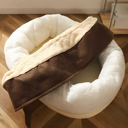 Fluffy Deep Sleeping Large Oval Dog Bed