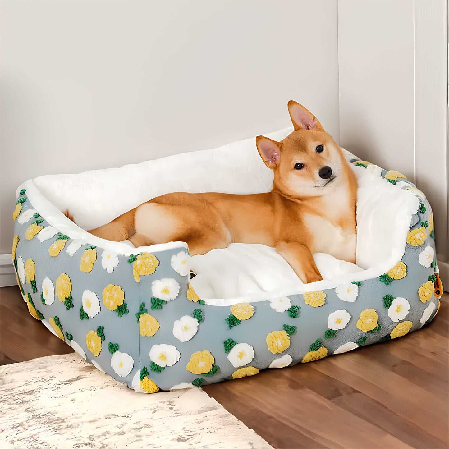 Handmade Woolen Tufting Pet Bed Cozy Comfort