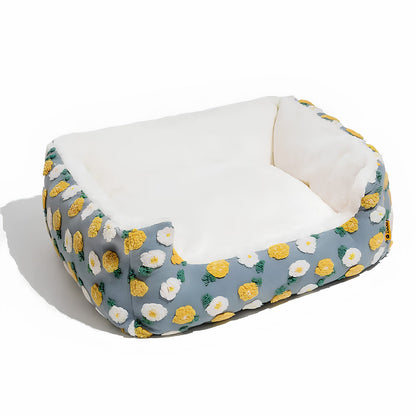 Handmade Woolen Tufting Pet Bed Cozy Comfort