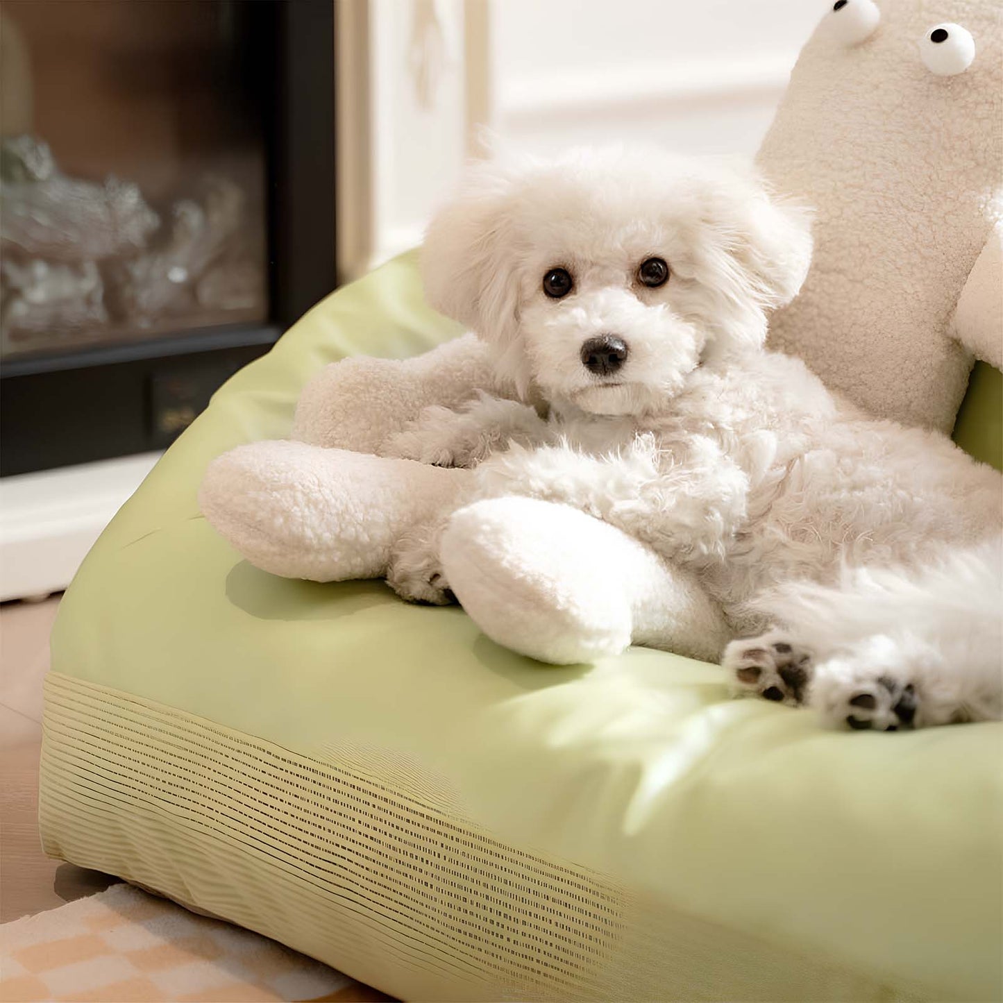 Leather Cooling Dog & Cat Sofa Bed