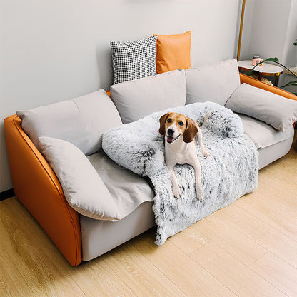 Luxury Plush Backrest Pet Sofa Bed