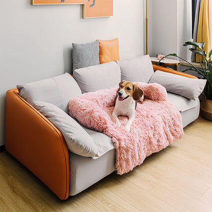 Luxury Plush Backrest Pet Sofa Bed