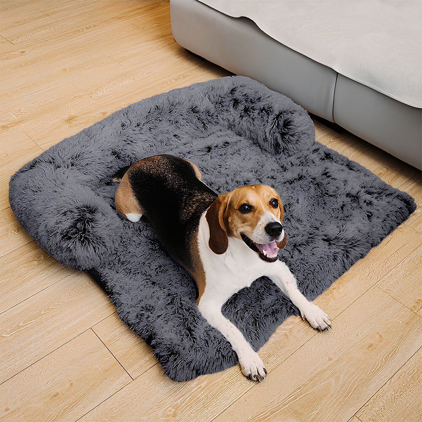 Luxury Plush Backrest Pet Sofa Bed