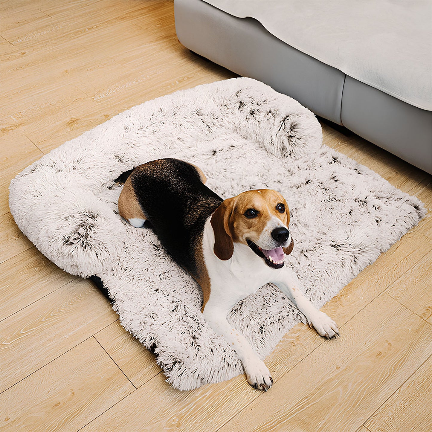 Luxury Plush Backrest Pet Sofa Bed