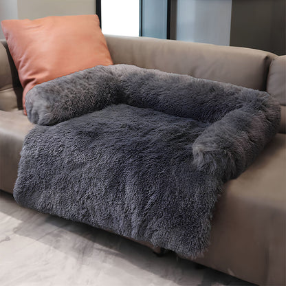 Luxury Plush Backrest Pet Sofa Bed