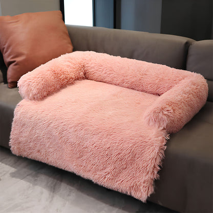 Luxury Plush Backrest Pet Sofa Bed