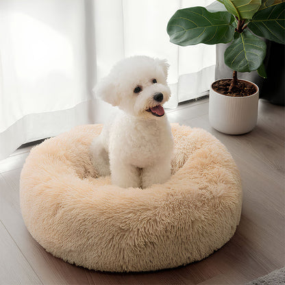 Luxury Round & Fluffy Dog Bed for Ultimate Comfort