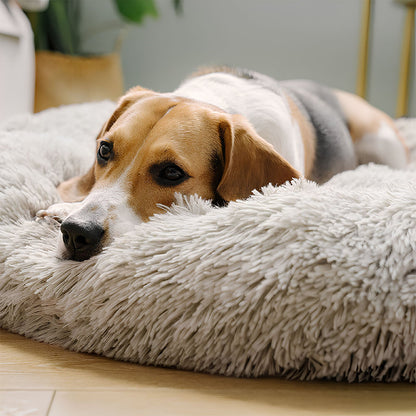 Luxury Round & Fluffy Dog Bed for Ultimate Comfort