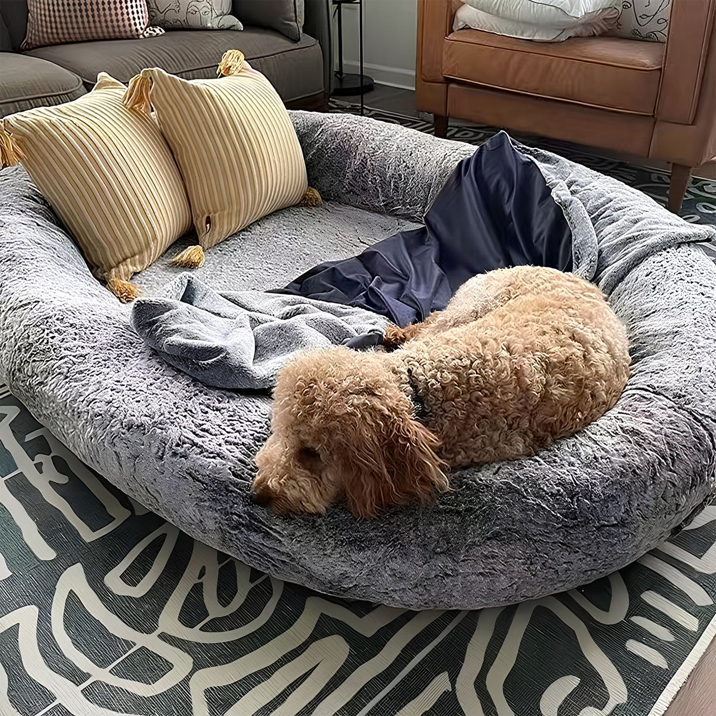 Luxury Super-Sized Human Dog Bed