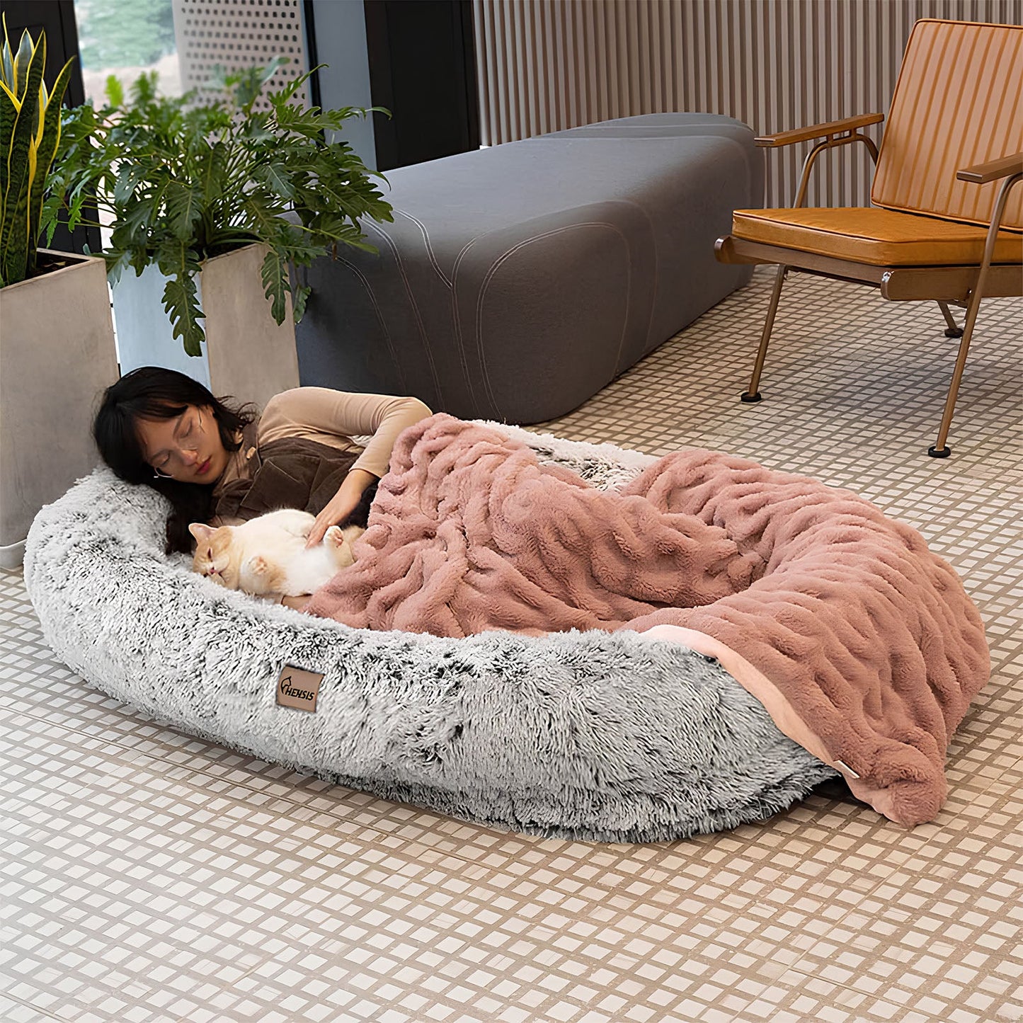 Luxury Super-Sized Human Dog Bed