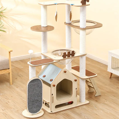 Multi-Level Cat Tree with Cozy Condo and Playful Accessories