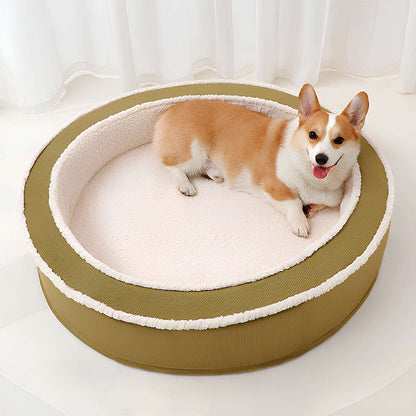 Orthopedic Cozy Round Dog Bed Supportive and Warm