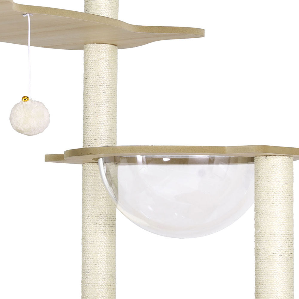 Premium Multi-Level Cat Tree with Sisal Posts and Cozy Hideaway