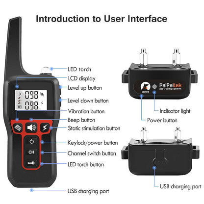 PaiPaitek Dog Training Collar with 3 Training Modes