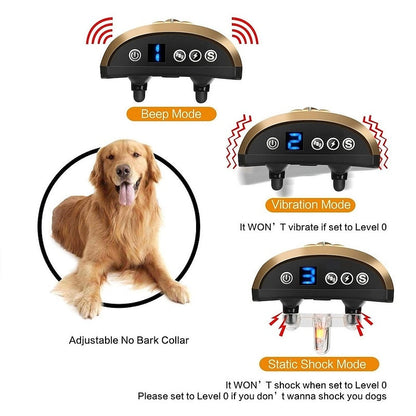 Premium Adjustable Anti-Bark Dog Training Collar