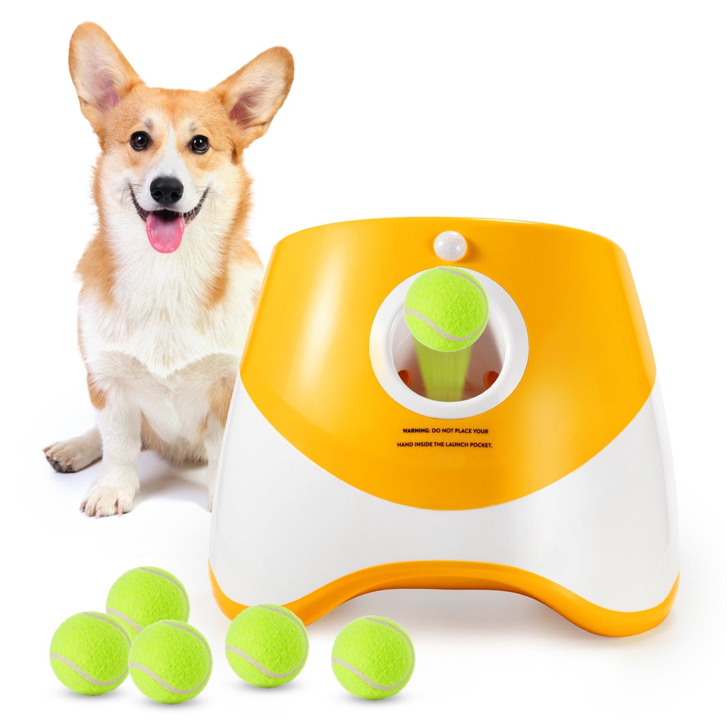 Automatic Outdoor Pet Ball Launcher - Dog Training Toys - Fetch Training and Exercise