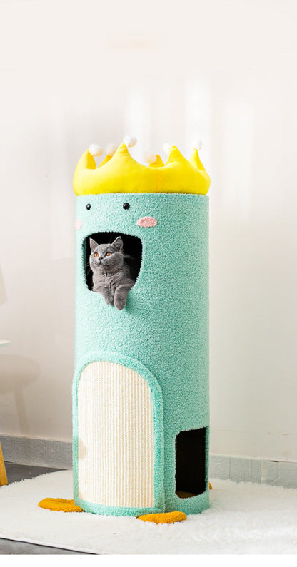 Royal Multi-Level Cat Tree Tower with Scratching Posts and Condo Playhouse