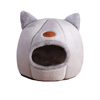 Plush Cat Cave Bed - Warm, Cozy, and Adorably Designed