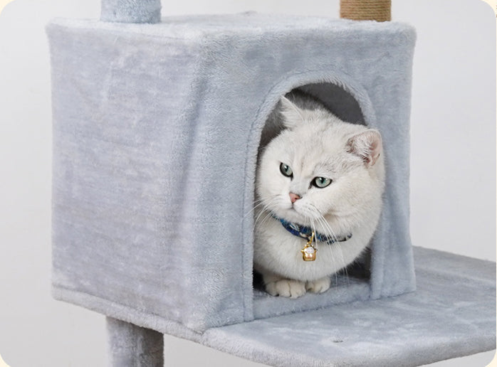 Pawfey Cat Tree with Scratching Posts and Lounging Areas