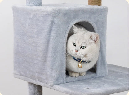 Pawfey Cat Tree with Scratching Posts and Lounging Areas