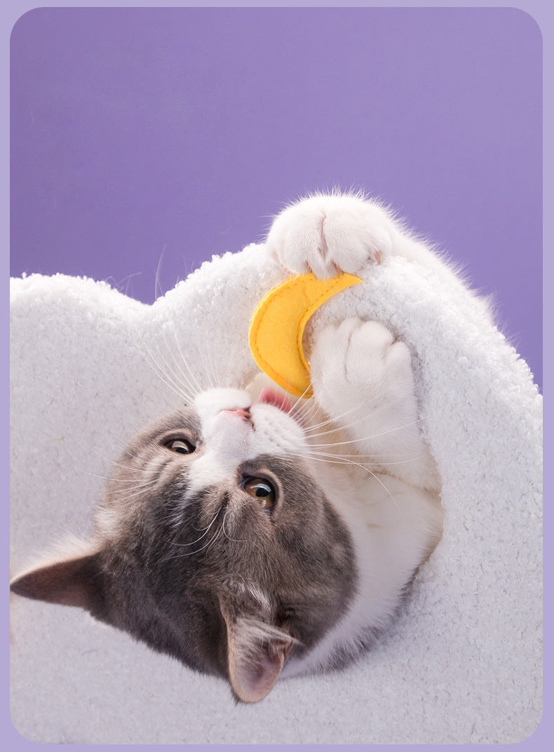 Dreamy Cloud Castle Cat Tree