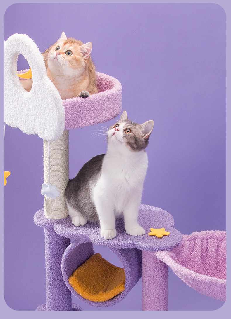 Pawfey Dreamland Cat Tree - Enchanting Play Tower for Your Feline Friends