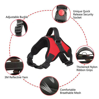 Pawfey Durable Reflective Dog Harness