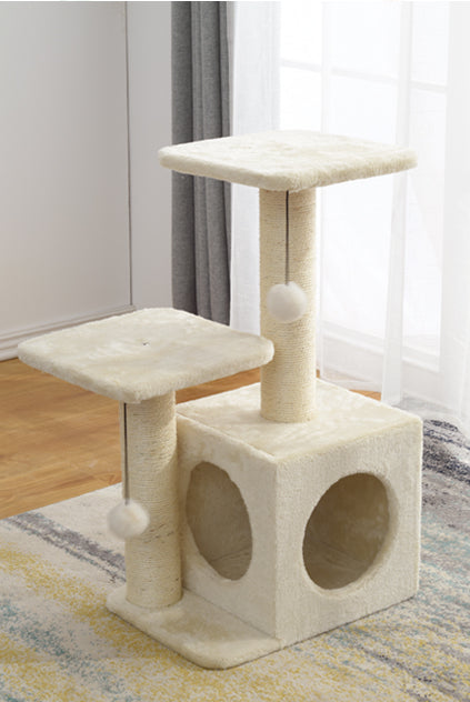 Cozy Corner Cat Scratching Post and Bed